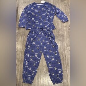 NEW Harry Potter~ Wizarding World Navy Gold 2 Piece Pajama Set~Size L~ NWT Large